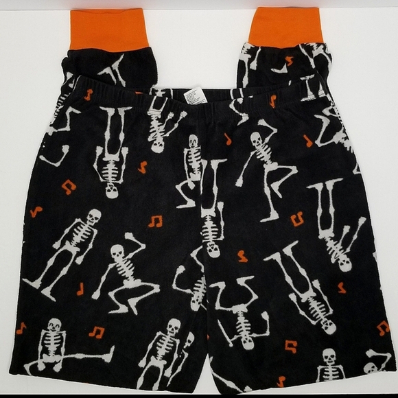 Halloween Family Pajamas "The Boo Crew" Skeleton Print Fleece PJ Set- Size Small - Picture 8 of 11